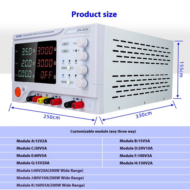 Fonte de alimentação linear de - Dual Channel Linear Power Supply 30V 5A avaliação e preço
