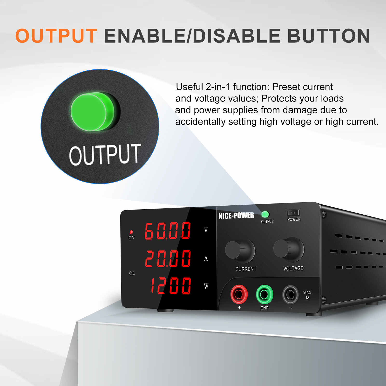 Fonte de Alimentação de Bancad - High Power 60V 20A Bench Power Supply avaliação e preço